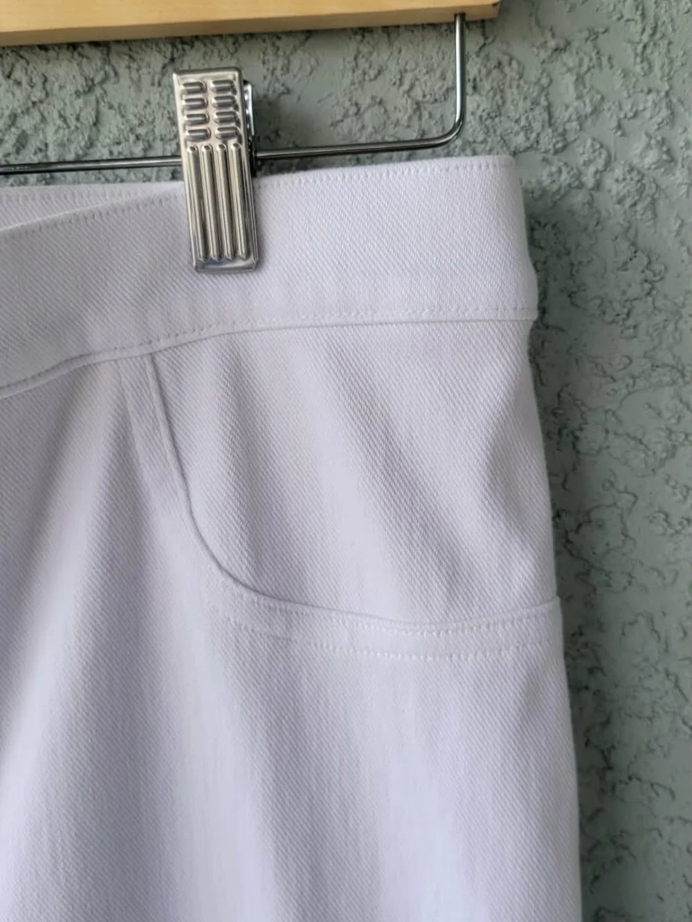 SPANX White Stretch Skinny Pants XL High Rise Slim Pull-On Clean Classic